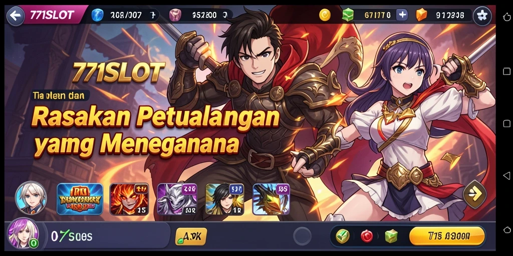 Tampilan gameplay yang penuh warna dan karakter anime ikonik.