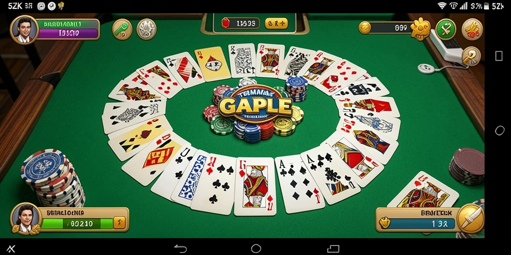 Tampilan gameplay <strong>5ZK</strong> yang seru dan menawan dalam permainan Gaple.
