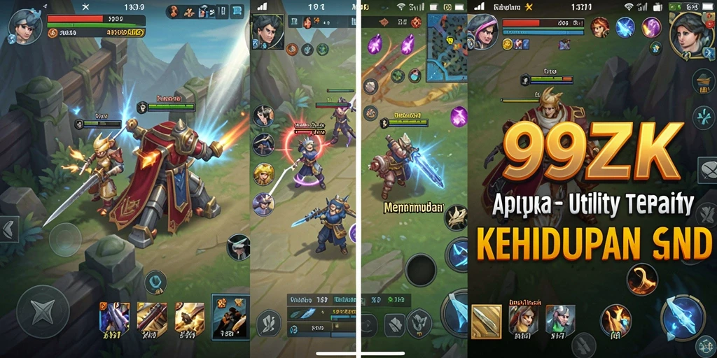 Tampilan antarmuka 99ZK yang sederhana dan menarik.