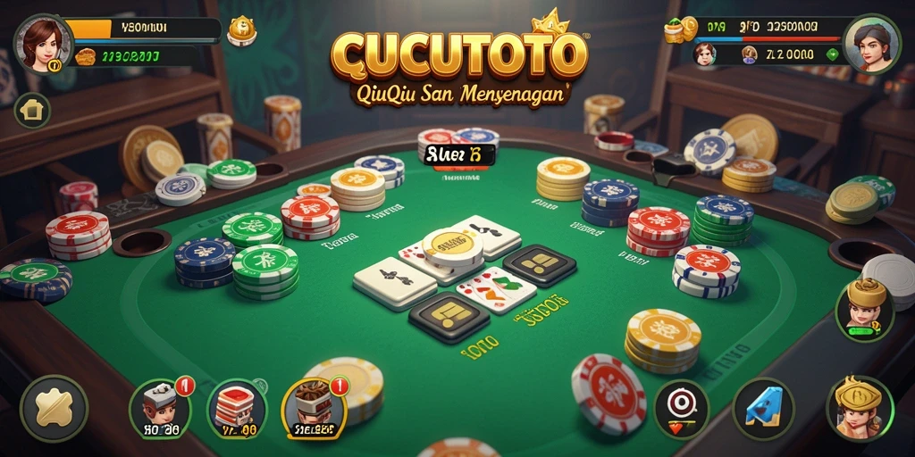 Tangkapan layar CUCUTOTO menampilkan gameplay seru QiuQiu.