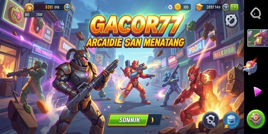 Tampilan gameplay GACOR77 yang seru dan penuh aksi.