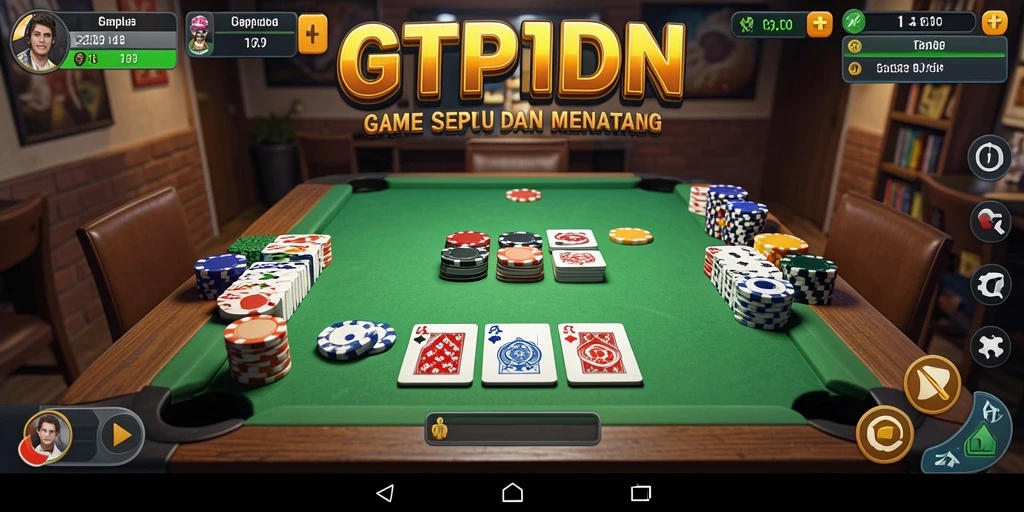 Tampilan seru gameplay Gaple di GTPIDN yang penuh strategi.