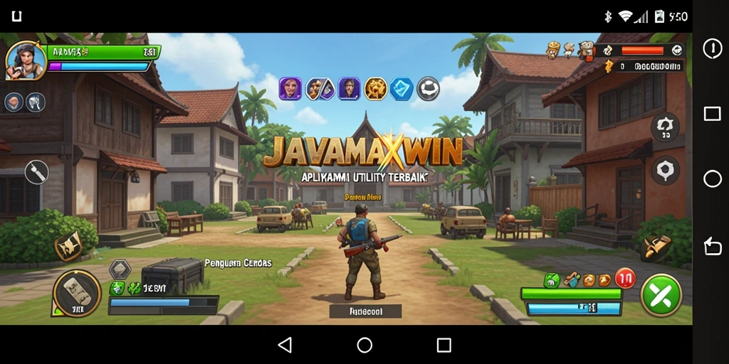 Tampilan antarmuka pengguna JAVAMAXWIN yang modern dan intuitif.