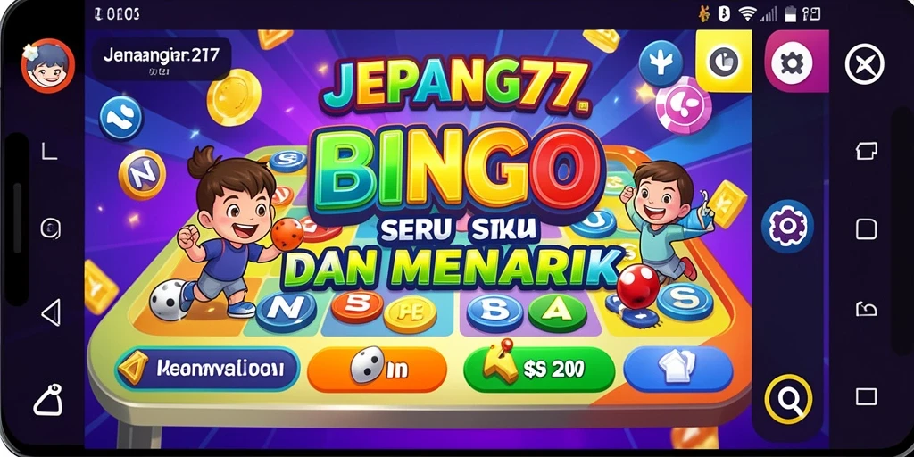Tangkapan layar utama <strong>JEPANG77</strong> menampilkan keseruan gameplay Bingo yang menawan.