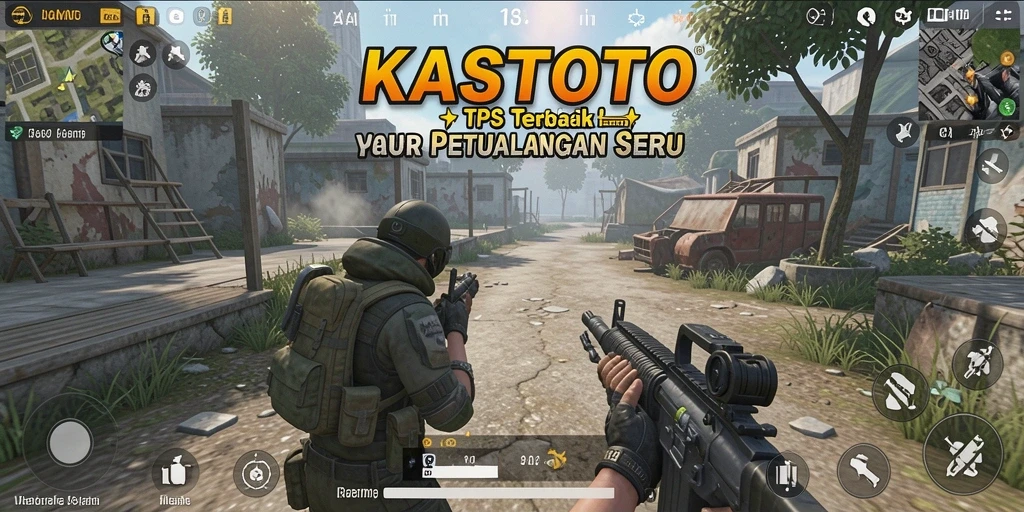 Tampilan gameplay seru KASTOTO dalam aksi TPS.