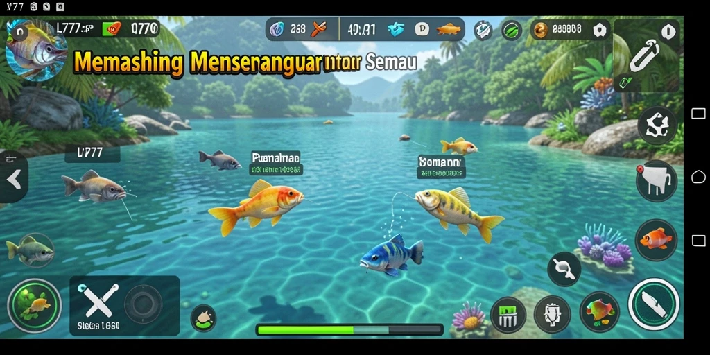 Tangkapan ikan besar di gameplay L777 yang menegangkan.