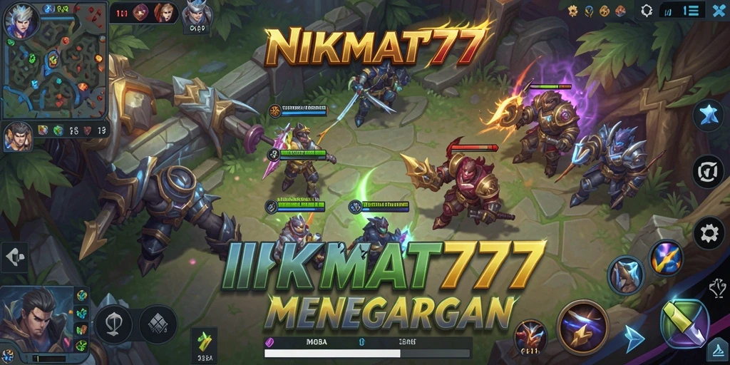 Screenshot gameplay NIKMAT777 dengan aksi seru dan karakter unik.