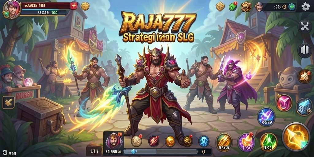 Tangkapan layar gameplay RAJA777 yang menampilkan pertempuran seru.
