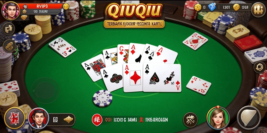 Screenshot utama dari gameplay QiuQiu di RVIP3.