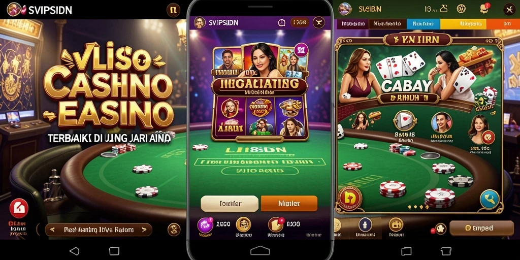 Screenshot gameplay Live Casino SVIPSIDN dengan dealer profesional.