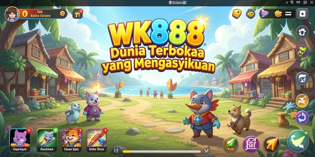 Screenshot gameplay menunjukkan petualangan epik di dunia Open World.